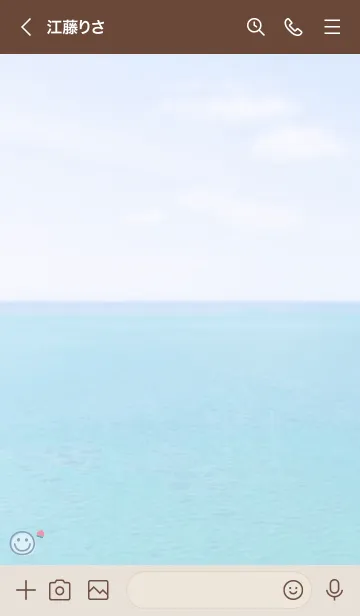 [LINE着せ替え] 海と空 もも'ブルー'の画像3