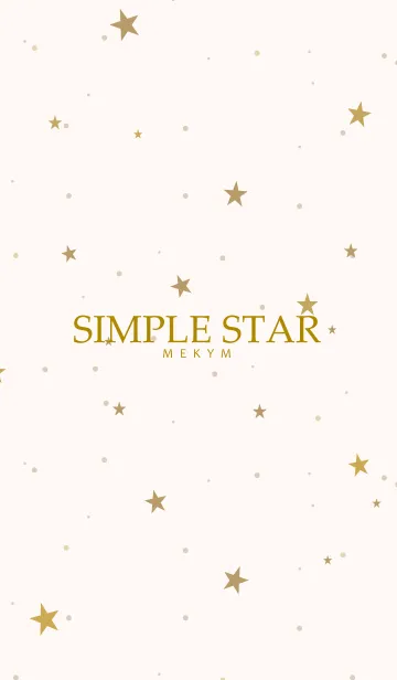 [LINE着せ替え] SIMPLE STAR NATURAL YELLOW 19の画像1