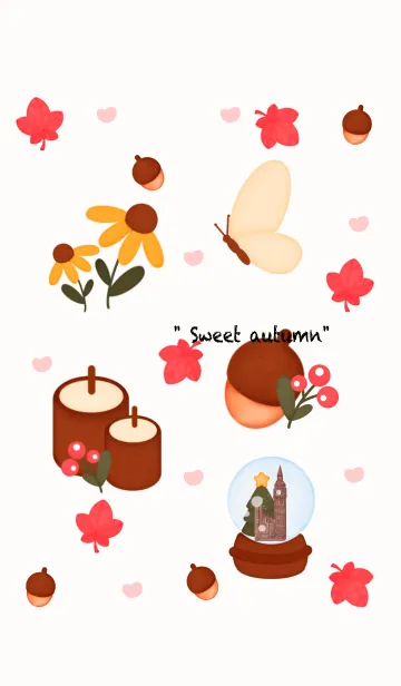 [LINE着せ替え] Lovely autumn themeの画像1