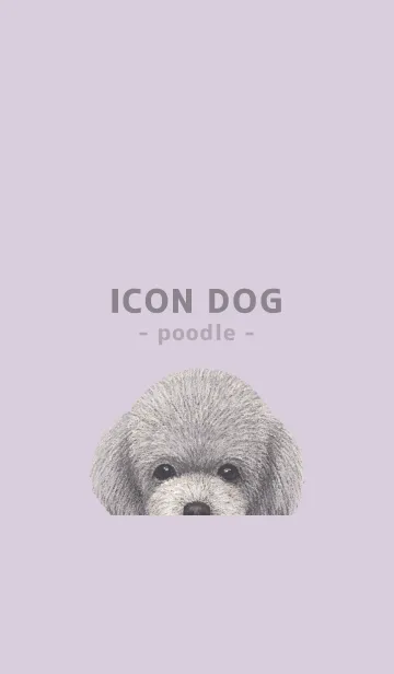 [LINE着せ替え] ICON DOG - トイプードル - PASTEL PL/02の画像1