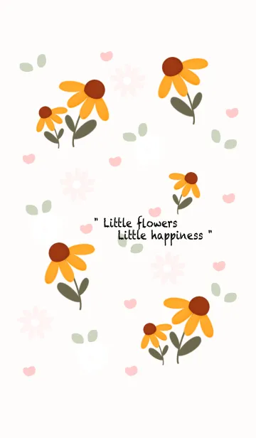 [LINE着せ替え] Little yellow flowersの画像1