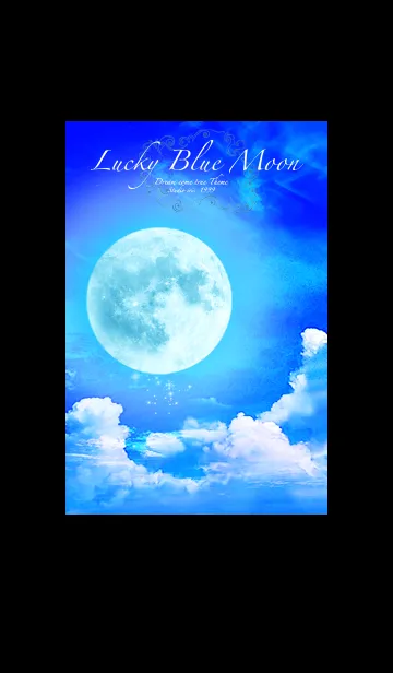 [LINE着せ替え] 運気上昇 Lucky Blue Moon8の画像1