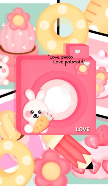 [LINE着せ替え] Love photo Love polaroid 7の画像1