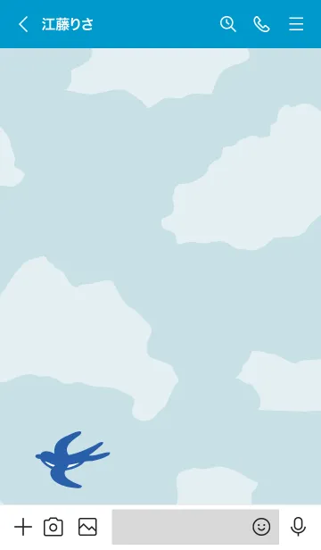 [LINE着せ替え] 燕 空を飛ぶ10の画像3