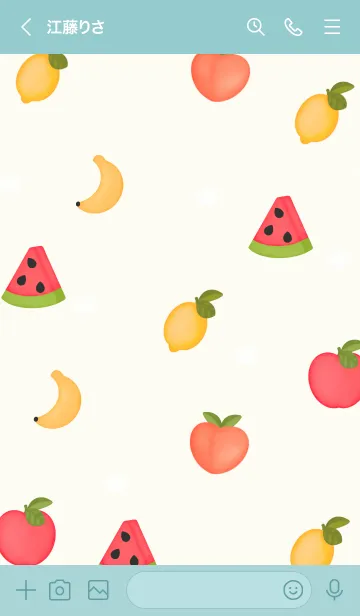 [LINE着せ替え] Lovely sweet fruit 2の画像3