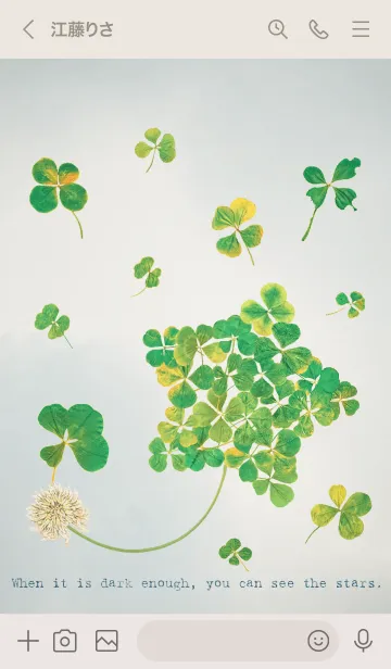 [LINE着せ替え] 本物ラッキークローバーズ Smile Star #4の画像3