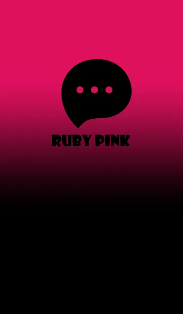 [LINE着せ替え] Black & Ruby Pink Theme V2 (JP)の画像1