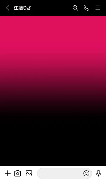 [LINE着せ替え] Black & Ruby Pink Theme V2 (JP)の画像3