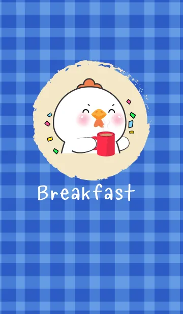 Simple Breakfast White Chicken Theme(JP)の着せ替えメイン画像