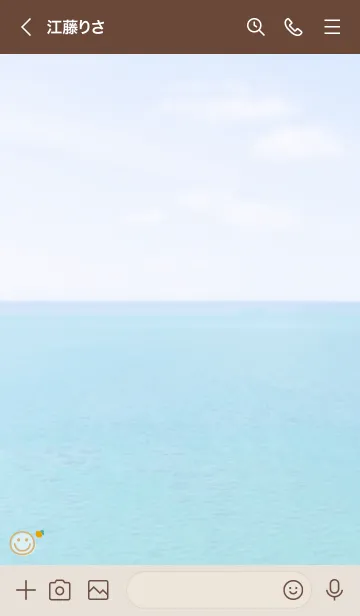 [LINE着せ替え] 海と空 れもん'イエロー'の画像3