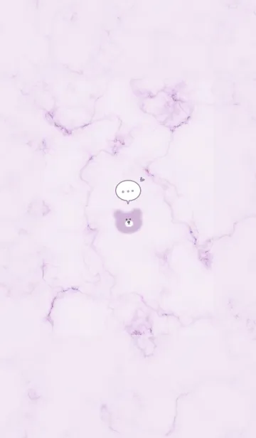 [LINE着せ替え] マーブルとシンプルなクマ♥ライラック10_1の画像1