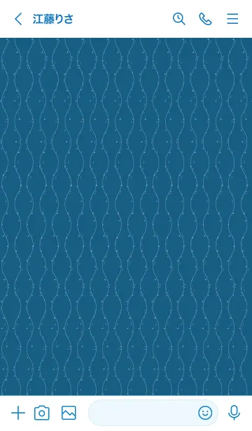 [LINE着せ替え] 和音 立涌と音符 藍色の画像3