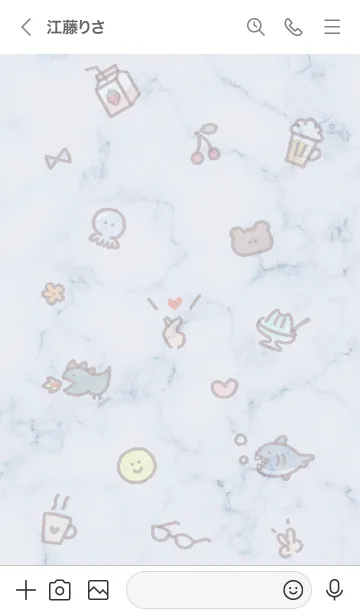 [LINE着せ替え] アイコンとマーブル♦ウィスタリア07_1の画像3