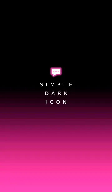 [LINE着せ替え] シンプル ダーク アイコン 38の画像1