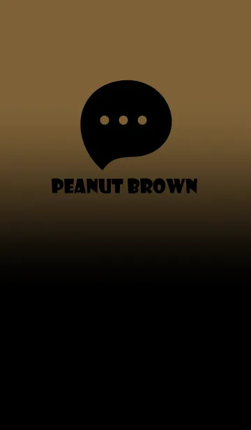 [LINE着せ替え] Black & Peanut Brown Theme V2 (JP)の画像1