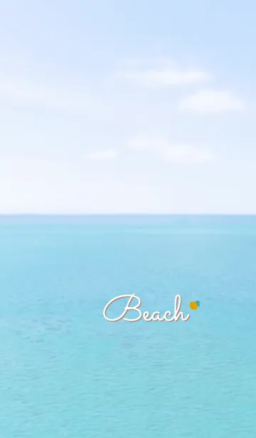 [LINE着せ替え] 海と空 れもん'ブラウン'の画像1