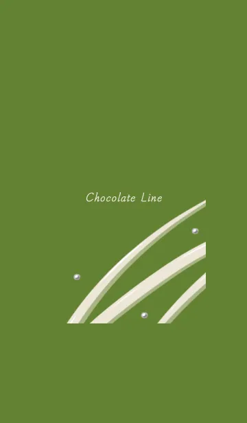 [LINE着せ替え] チョコレートライン -抹茶-の画像1