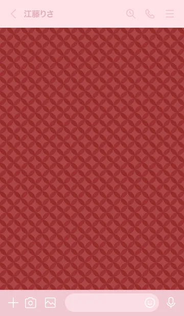 [LINE着せ替え] 和柄・七宝柄 REDの画像3
