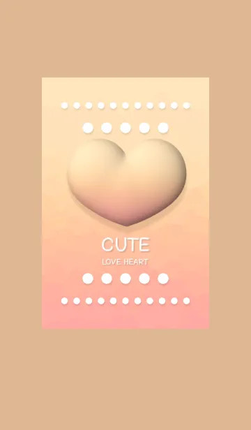 [LINE着せ替え] Cute Love Heart 5の画像1