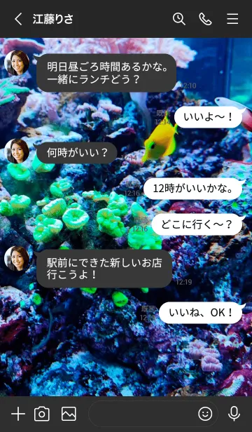 [LINE着せ替え] 魚で集中モードの画像4