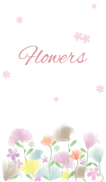 [LINE着せ替え] F l o w e r s - Pretty 12 -の画像1