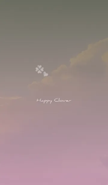 [LINE着せ替え] ブラック ピンク : Happy cloverの画像1