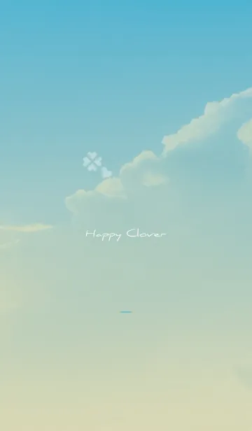 [LINE着せ替え] 青 : Happy cloverの画像1