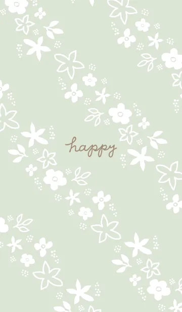 [LINE着せ替え] 白い花々 斜め12の画像1