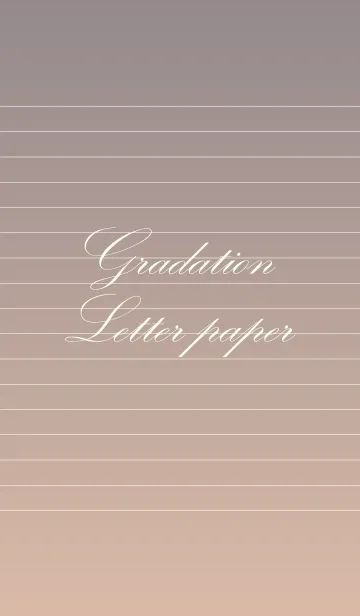 [LINE着せ替え] Gradation Letter paper - Gray -の画像1