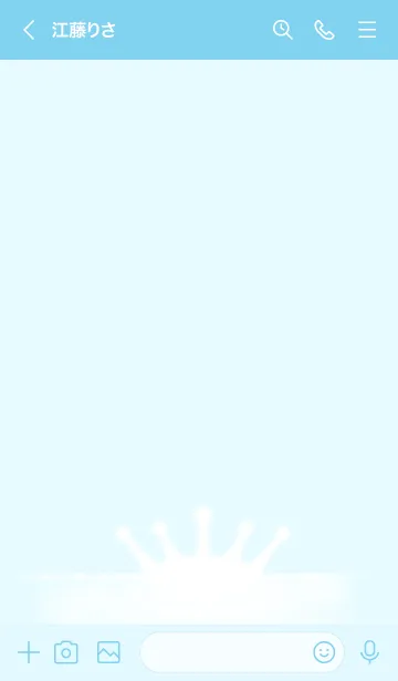 [LINE着せ替え] シンプルミルククラウンの画像2