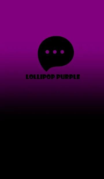 [LINE着せ替え] Black & Lollipop Purple Theme V2 (JP)の画像1