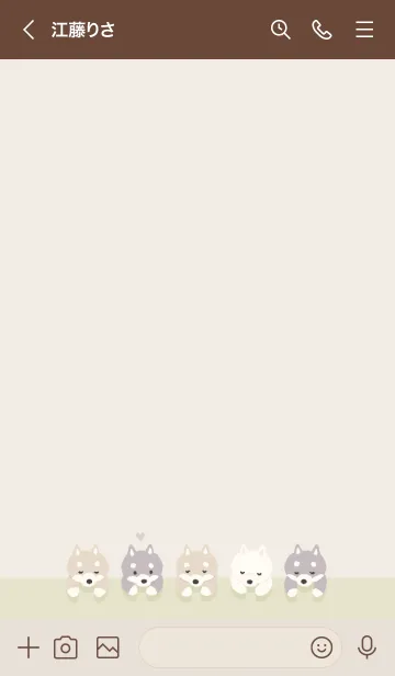 [LINE着せ替え] いねむり柴犬 - パステルイエローの画像3