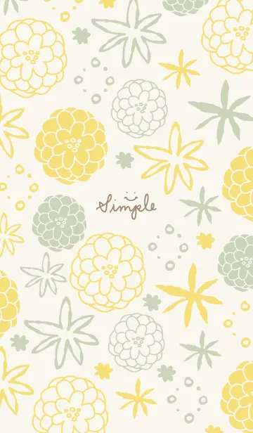 [LINE着せ替え] 手書きのお花 ほんわか26の画像1