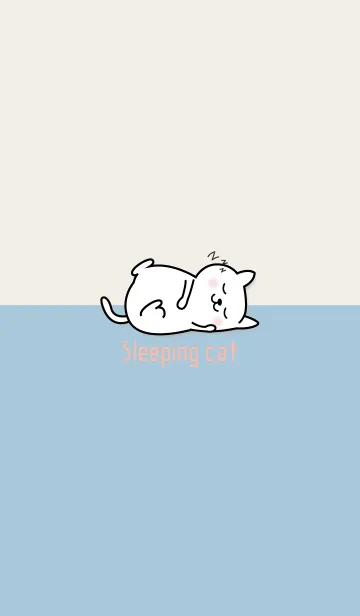 [LINE着せ替え] I am a Sleeping cat 4の画像1