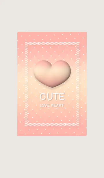 [LINE着せ替え] Cute Love Heart 6の画像1