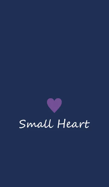 [LINE着せ替え] Small Heart *Navy Purple 12*の画像1