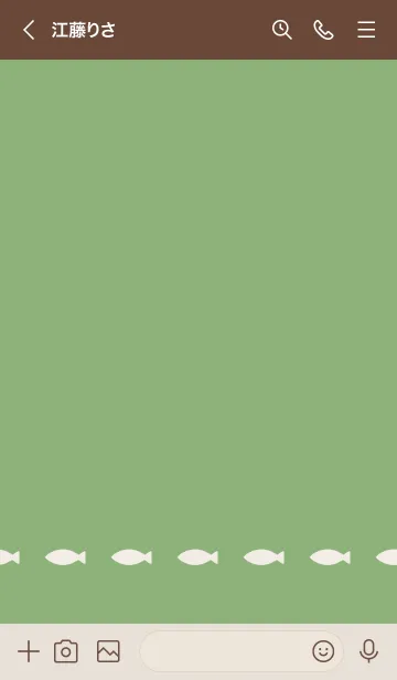 [LINE着せ替え] ねことおさかな(beige&dusty colors:04).の画像3