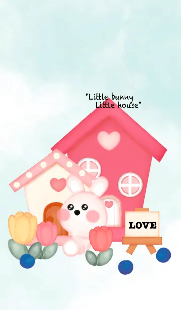 [LINE着せ替え] Little bunny house 9の画像1