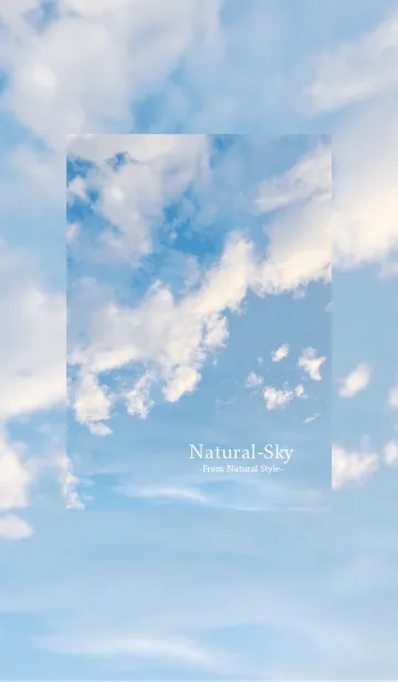 [LINE着せ替え] ナチュラル-スカイ／ナチュラルスタイルの画像1