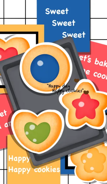 [LINE着せ替え] Happy colorful cookiesの画像1