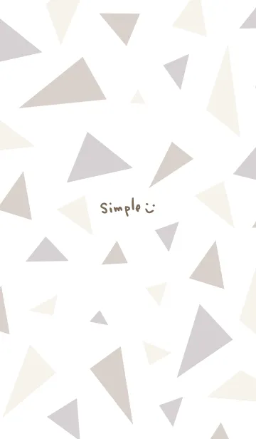 [LINE着せ替え] シンプル大人 三角20の画像1
