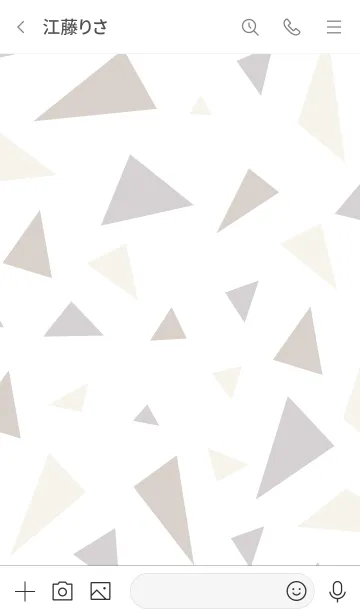 [LINE着せ替え] シンプル大人 三角20の画像3