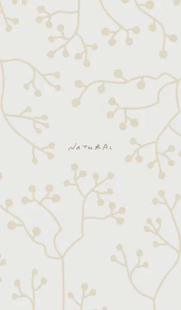 [LINE着せ替え] ナチュラル 枝 グレー5の画像1