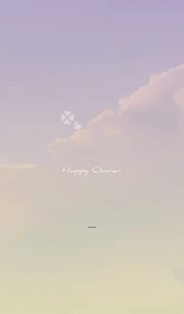 [LINE着せ替え] 紫 : Happy cloverの画像1