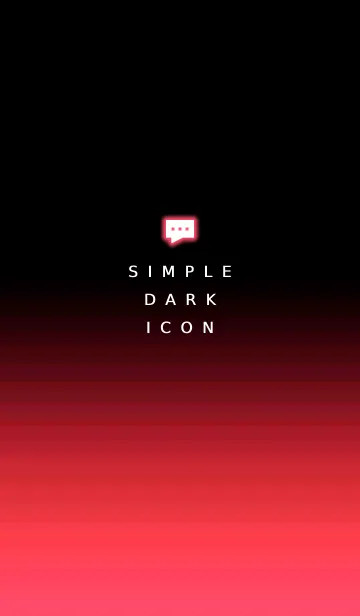 [LINE着せ替え] シンプル ダーク アイコン 39の画像1