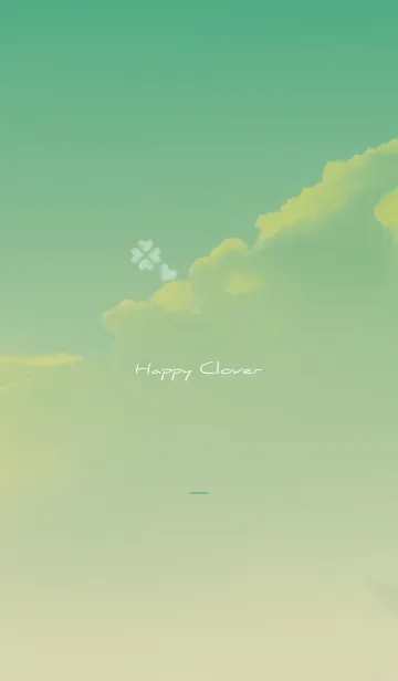 [LINE着せ替え] 緑 : Happy cloverの画像1