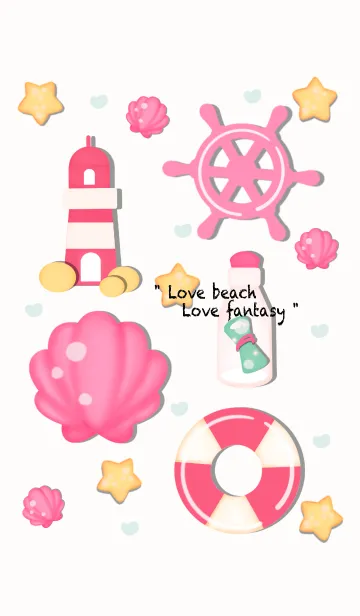 [LINE着せ替え] Fantasy beach 4 :)の画像1