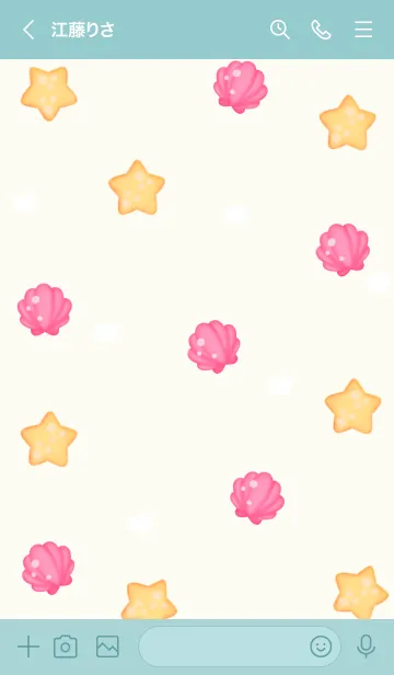 [LINE着せ替え] Fantasy beach 4 :)の画像3