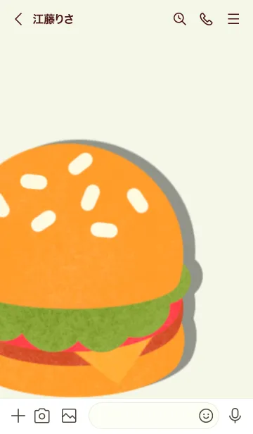 [LINE着せ替え] Happy fast food set 2の画像3