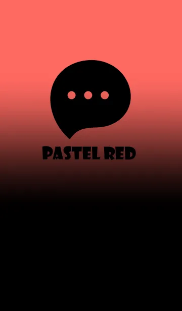 [LINE着せ替え] Black & Pastel Red Theme V2 (JP)の画像1